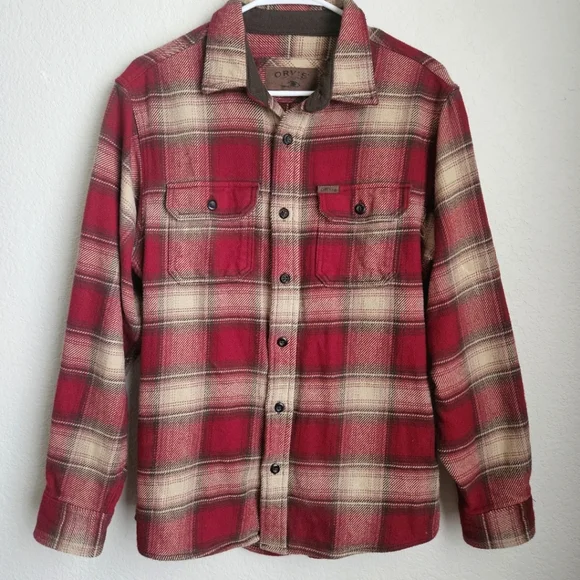 Orvis Plaid Button Down Flannel - Picture 1 of 5